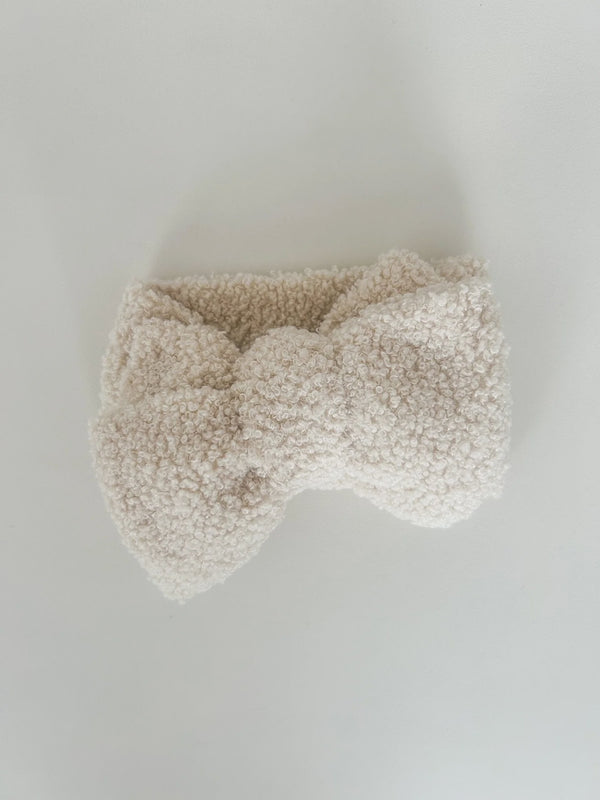 Teddy Bow, Beige
