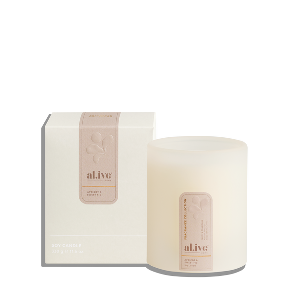 Al.ive Soy Candle, Apricot & Sweet Fig