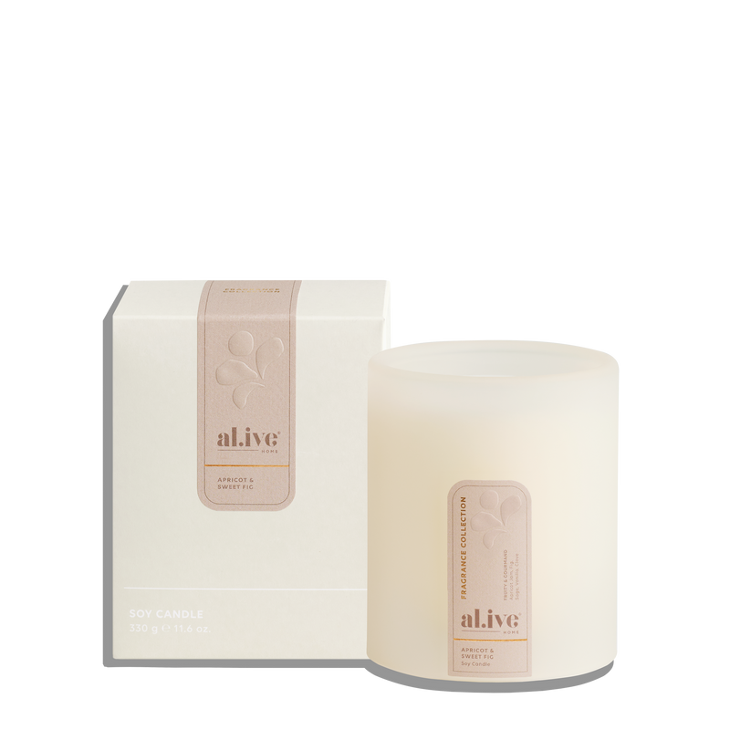Al.ive Soy Candle, Apricot & Sweet Fig
