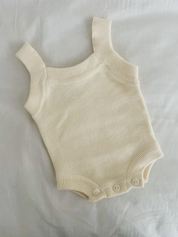 Singlet Romper, Butter