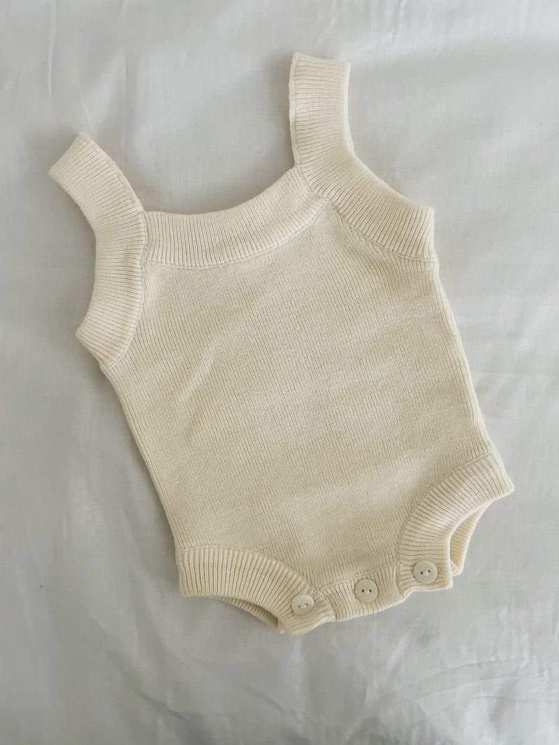 Singlet Romper, Butter