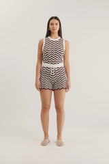 Alessandra Alba Short, Choc/Ivory