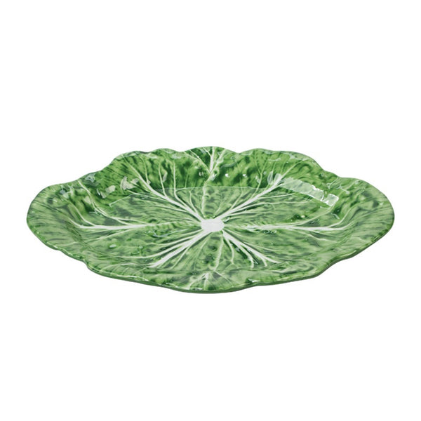 Melamine Cabbage Oval Platter, Green