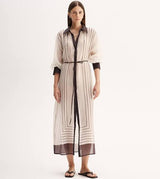 Elka Collective Havana Maxi Dress, Chocolate Stripe