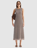 Elka Collective Alessandra Maxi Dress, Chocolate Stripe