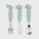 Done by Deer Easy Grip Cutlery Set Blue