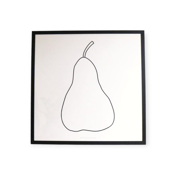 Pear Art, Black Frame