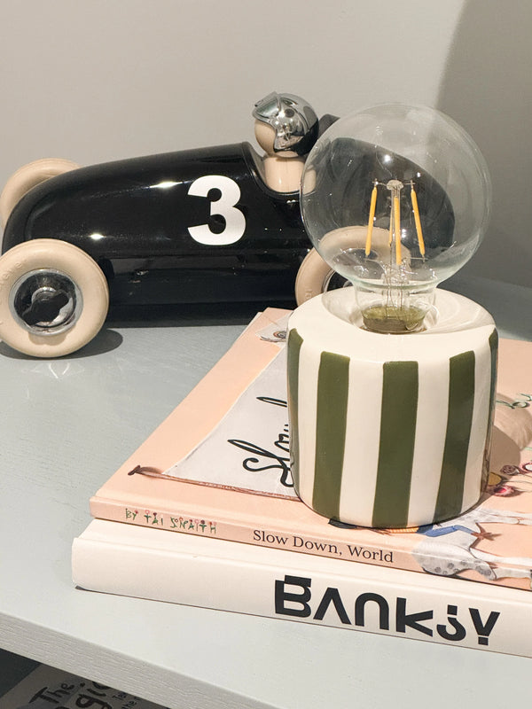 Khaki Stripe Decorative Lamp
