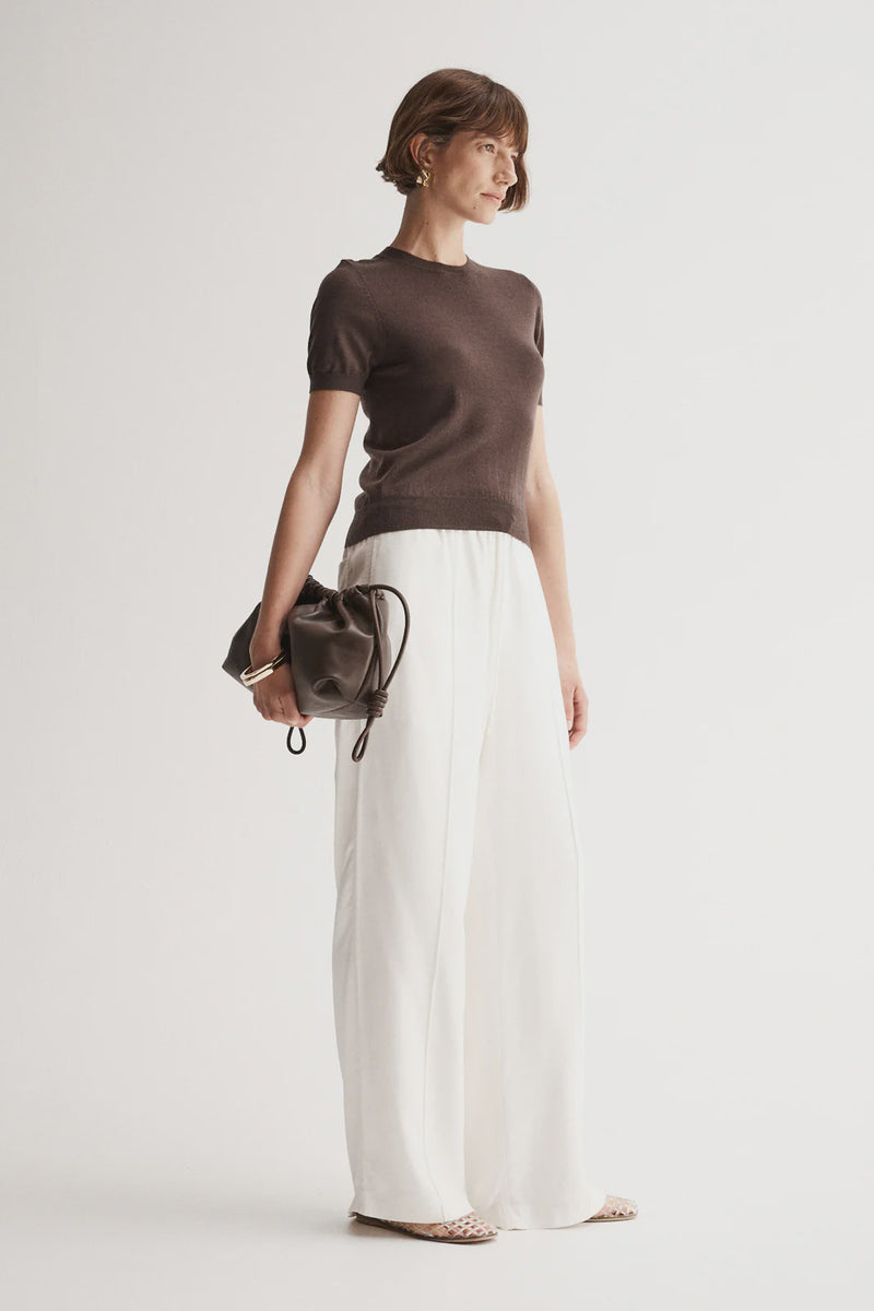 Elka Collective Ash Knit Tee, Chocolate
