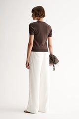 Elka Collective Ash Knit Tee, Chocolate