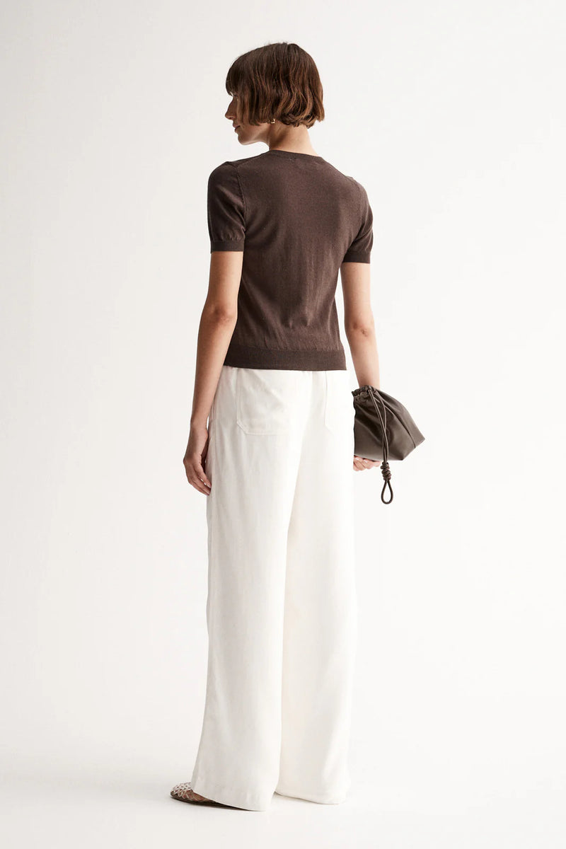 Elka Collective Ash Knit Tee, Chocolate