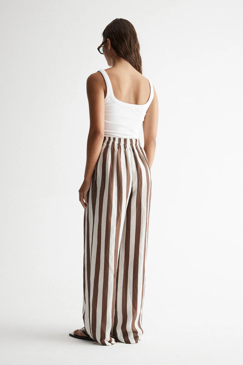 Elka Collective Lumi Pant, Chocolate Stripe