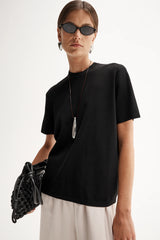 Elka Wilbour Knit Tee, Black