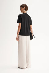 Elka Wilbour Knit Tee, Black