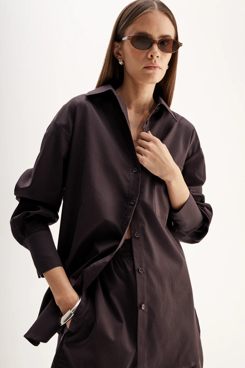 Elka Austin Shirt, Chocolate
