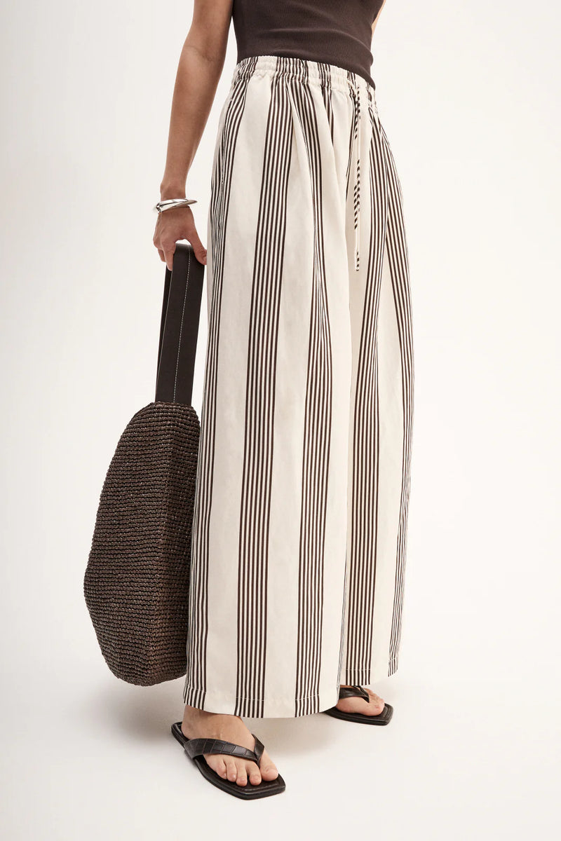 Elka Milo Stripe Pant, Brown