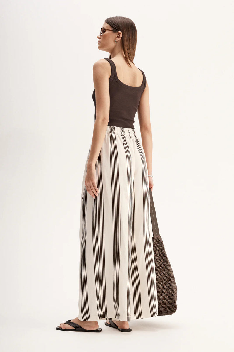 Elka Milo Stripe Pant, Brown