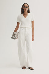 Landon Knit Top, White