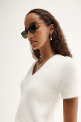 Landon Knit Top, White