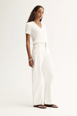 Landon Knit Top, White