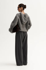 Elka Madden Knit Jumper, Grey Marle