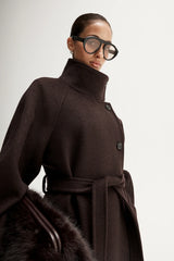 Elka Angelica Coat, Chocolate