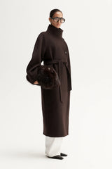 Elka Angelica Coat, Chocolate