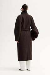 Elka Angelica Coat, Chocolate