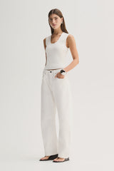 Elka Mayfield Denim Pant, Ivory
