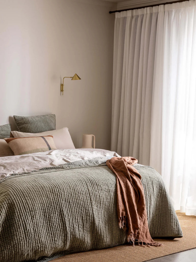 L&M Home Cino Velvet Pillowcase, Fern
