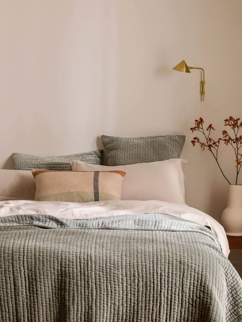 L&M Home Cino Velvet Pillowcase, Fern