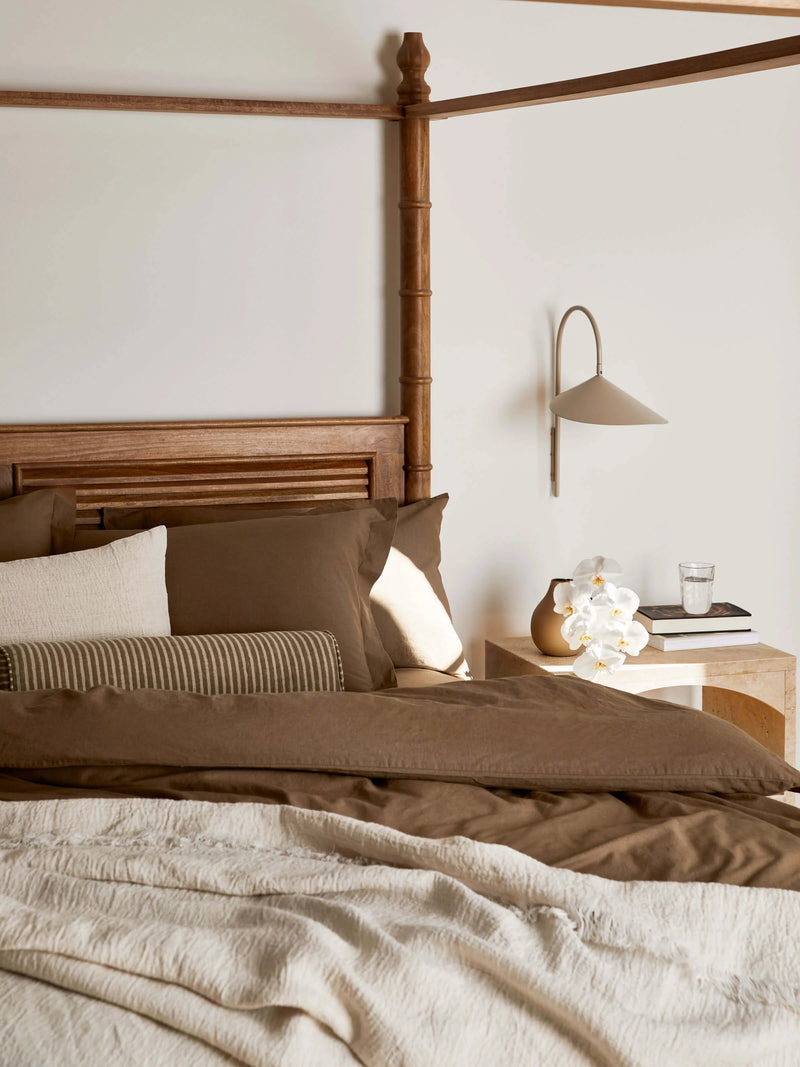L&M Home Avenue Duvet Cover Set, Cafe
