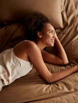 L&M Home Avenue Tailored Pillow Case Pair, Cafe