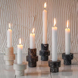 Mette Ditmer Marble Candleholder, Brown