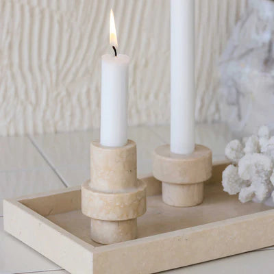 Mette Ditmer Marble Candleholder, Sand
