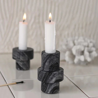 Mette Ditmer Marble Candleholder,  Grey