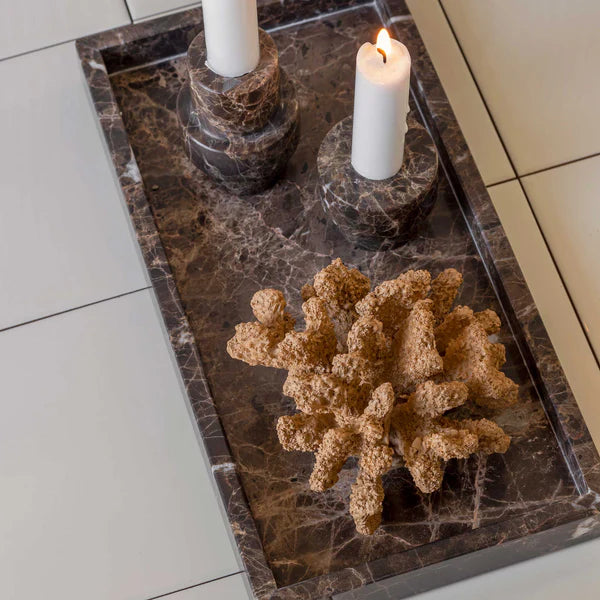 Mette Ditmer Marble Deco Tray, Brown