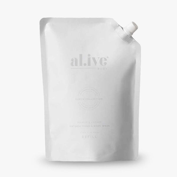 Al.ive 1L Wash Refill, Mango & Lychee