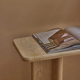 Carlyle Brown Marble/Oak Console