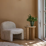Carlyle Brown Marble Side Table