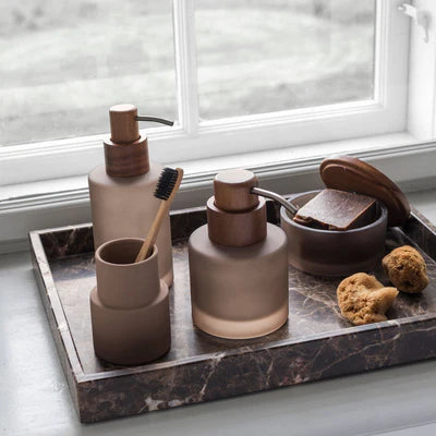 Mette Ditmer Modest Dispenser Low, Walnut