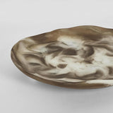 Halo Swirl Resin Serving Platter, Latte