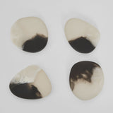 Halo Resin Coasters set 4, Black & White