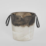 Halo Resin Ice Bucket, Black & White