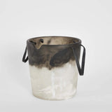 Halo Resin Ice Bucket, Black & White