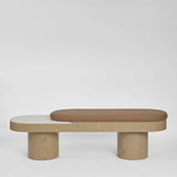 Arlo Bench Light Oak & Terrazzo