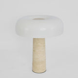 Morel Table Lamp, Travertine