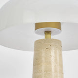 Morel Table Lamp, Travertine