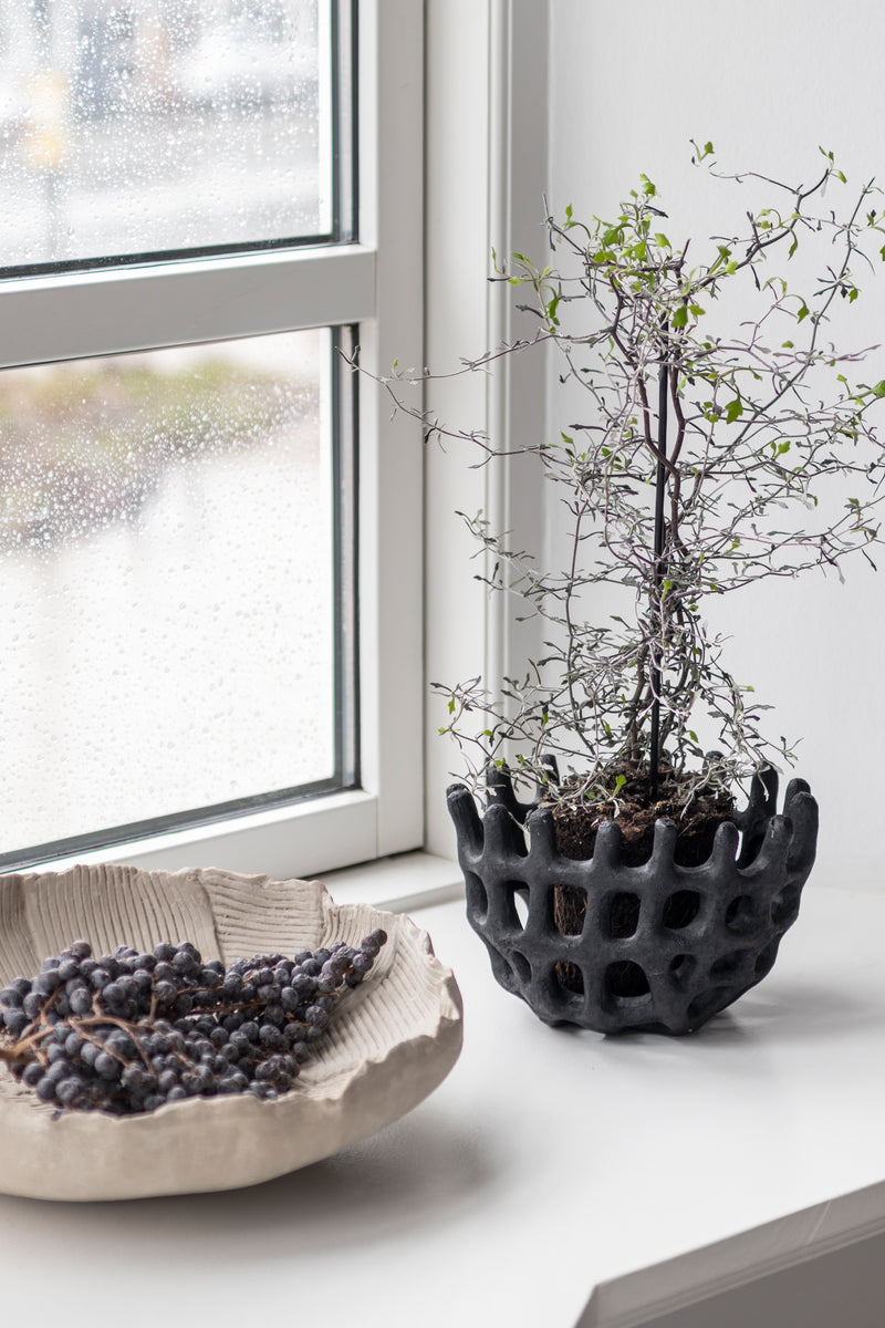 Mette Ditmer Braided Bowl, black