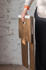 Mette Ditmer Roots Folding Stool, Dark Oiled